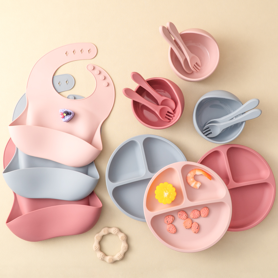 Baby Food Table - 5 шт., детский силиконовый набор для