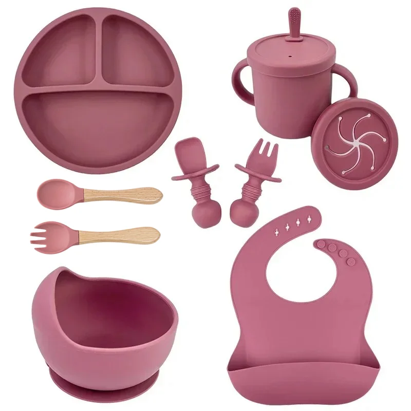 Baby Food Table - Пищевой силиконовый набор детской посуды, миска