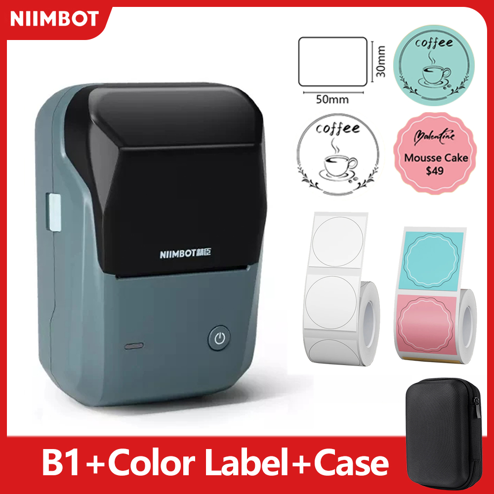 Baby Food Label - Мини-термопринтер этикеток Niimbot B1 Портативный самоклеящийся